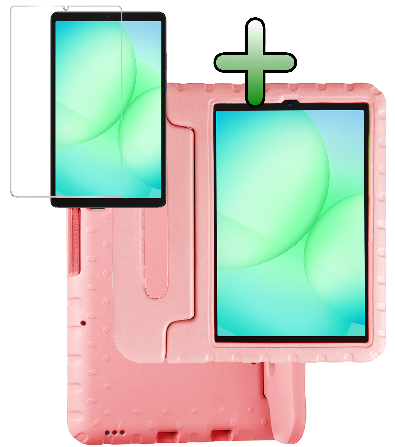 BASEY. BASEY. Samsung Galaxy Tab A11 Kinderhoes Met Screenprotector - Zalm