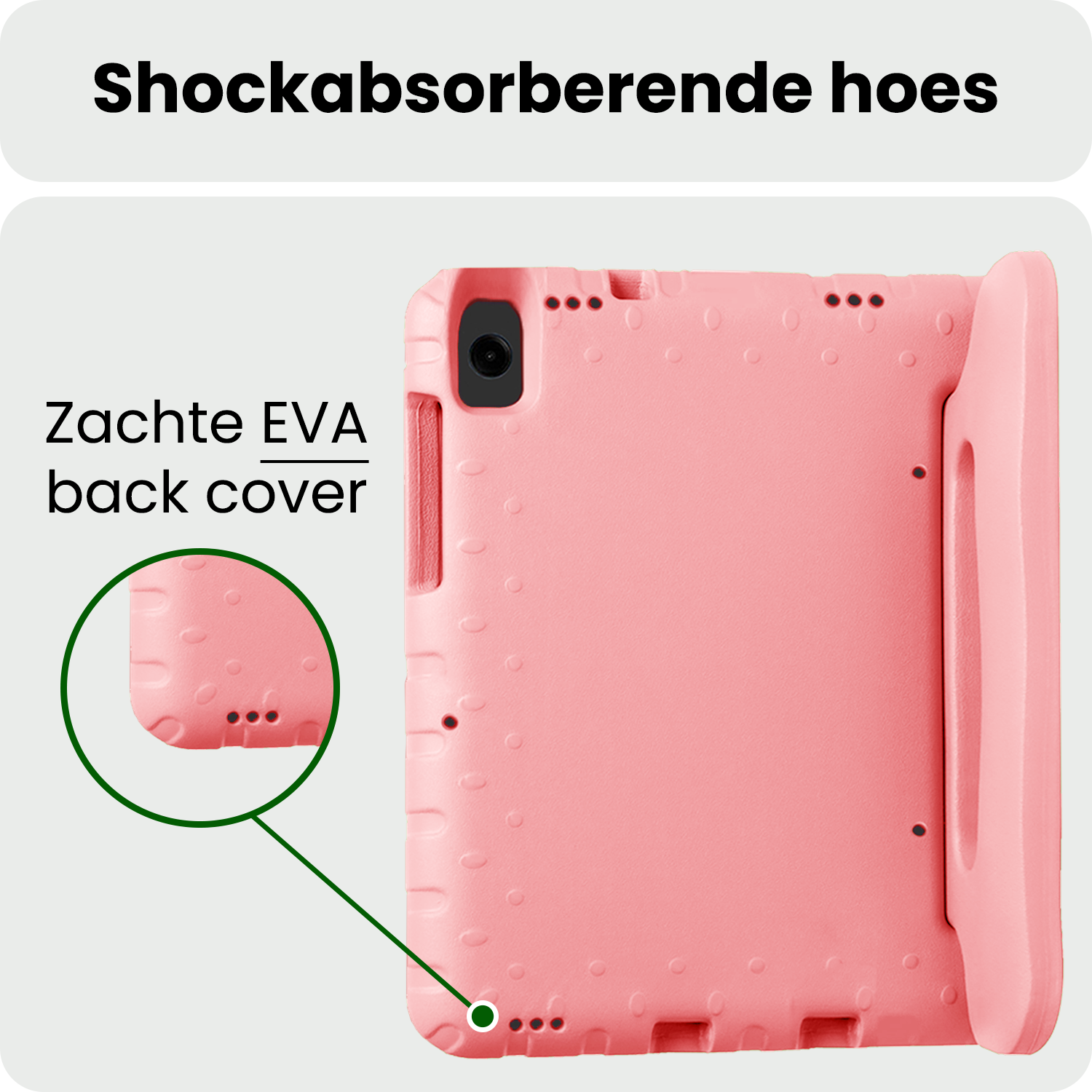 BASEY. BASEY. Samsung Galaxy Tab A11 Kinderhoes Met Screenprotector - Zalm