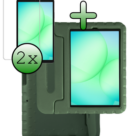BASEY. BASEY. Samsung Galaxy Tab A11 Kinderhoes Met 2x Screenprotector - Donkergroen