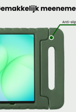 BASEY. BASEY. Samsung Galaxy Tab A11 Kinderhoes Met 2x Screenprotector - Donkergroen
