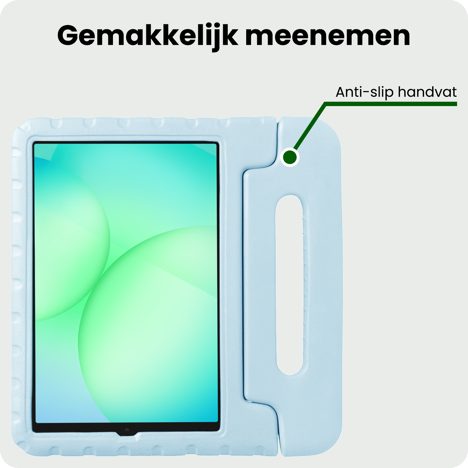 BASEY. BASEY. Samsung Galaxy Tab A11 Kinderhoes Met 2x Screenprotector - Sky