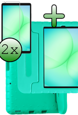 BASEY. BASEY. Samsung Galaxy Tab A11 Kinderhoes Met 2x Screenprotector - Turquoise