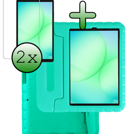 BASEY. BASEY. Samsung Galaxy Tab A11 Kinderhoes Met 2x Screenprotector - Turquoise