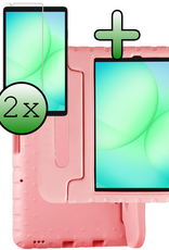 BASEY. BASEY. Samsung Galaxy Tab A11 Kinderhoes Met 2x Screenprotector - Zalm