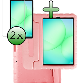 BASEY. BASEY. Samsung Galaxy Tab A11 Kinderhoes Met 2x Screenprotector - Zalm