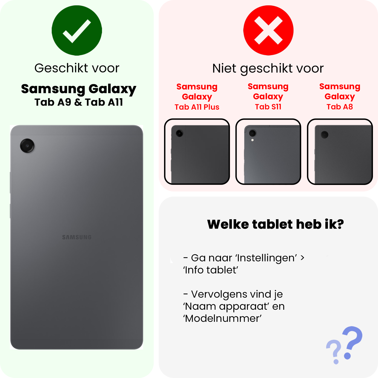 BASEY. BASEY. Samsung Galaxy Tab A11 Kinderhoes Met 2x Screenprotector - Sky