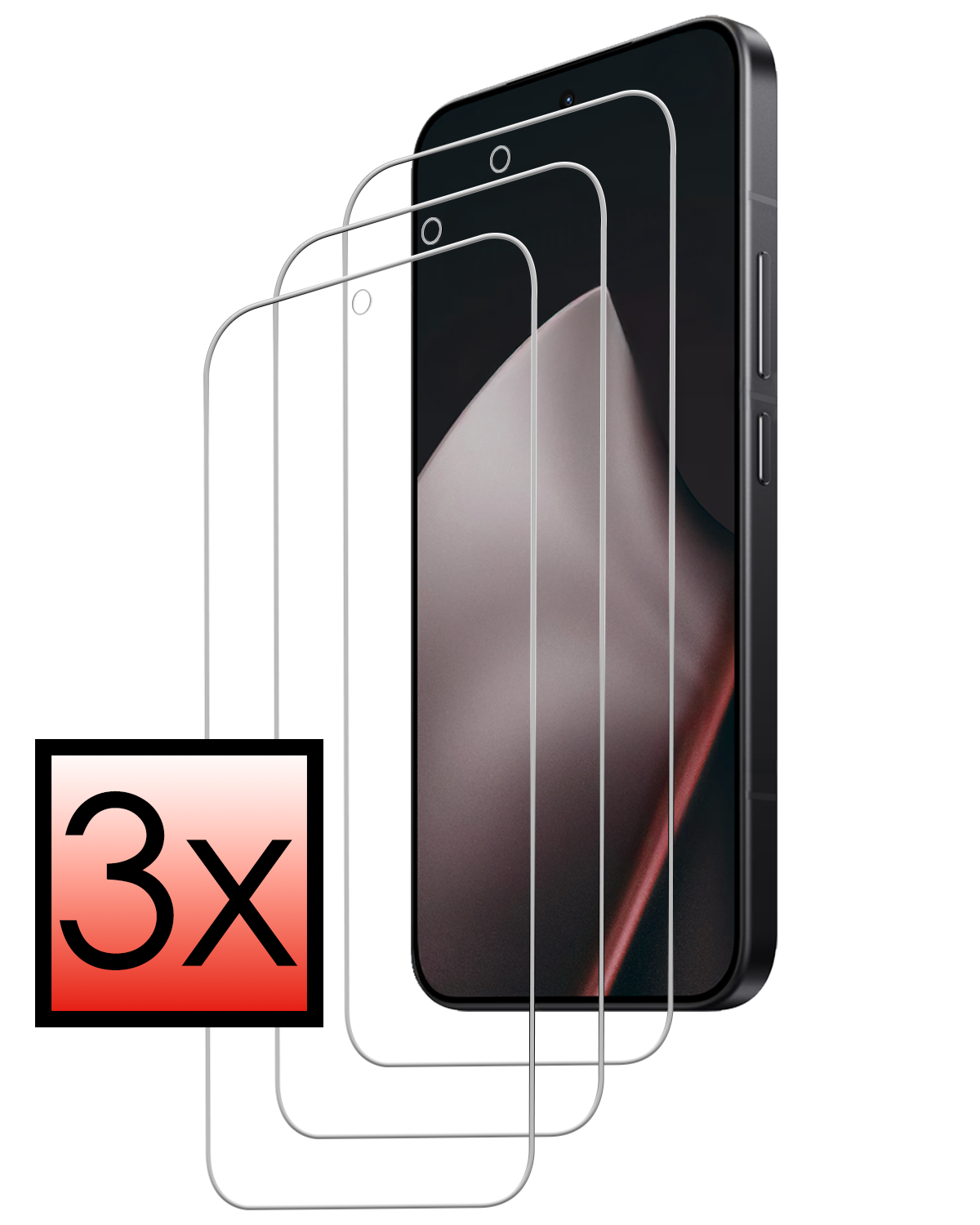 NoXx NoXx Xiaomi 15T Pro Screenprotector - 3 PACK