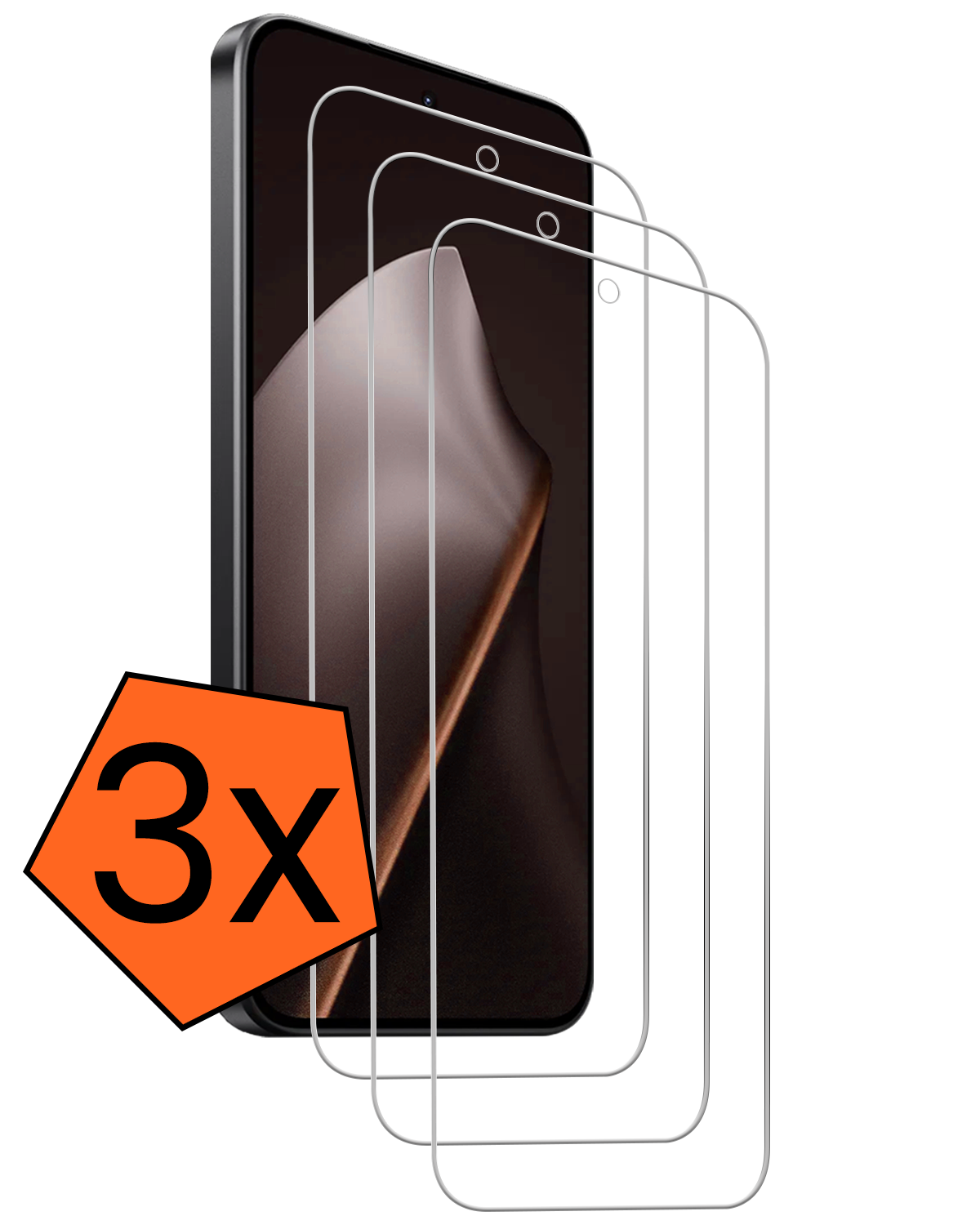 Nomfy Nomfy Xiaomi 15T Screenprotector - 3 PACK