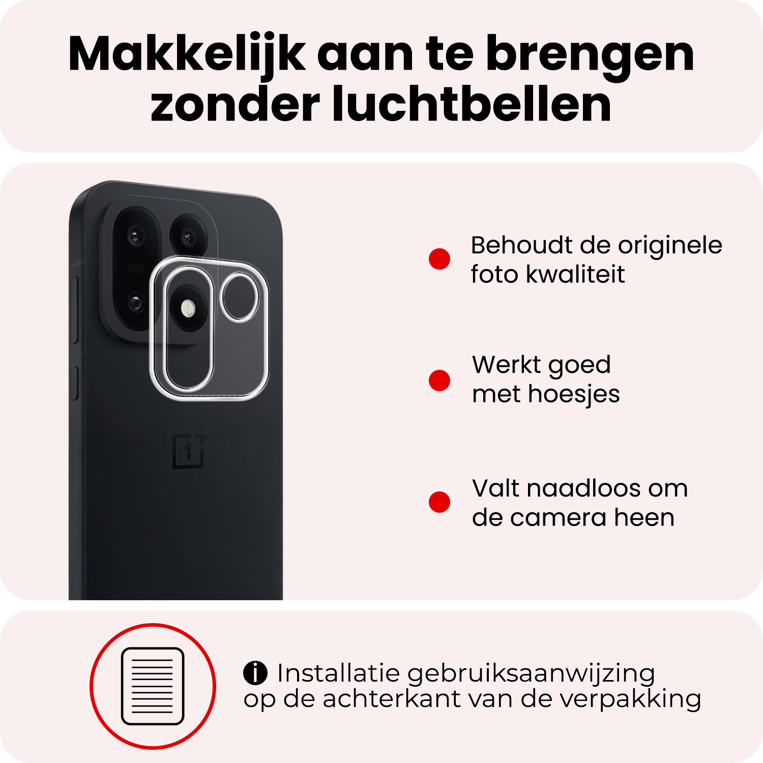 NoXx NoXx OnePlus 15 Camera Screenprotector - 2 PACK