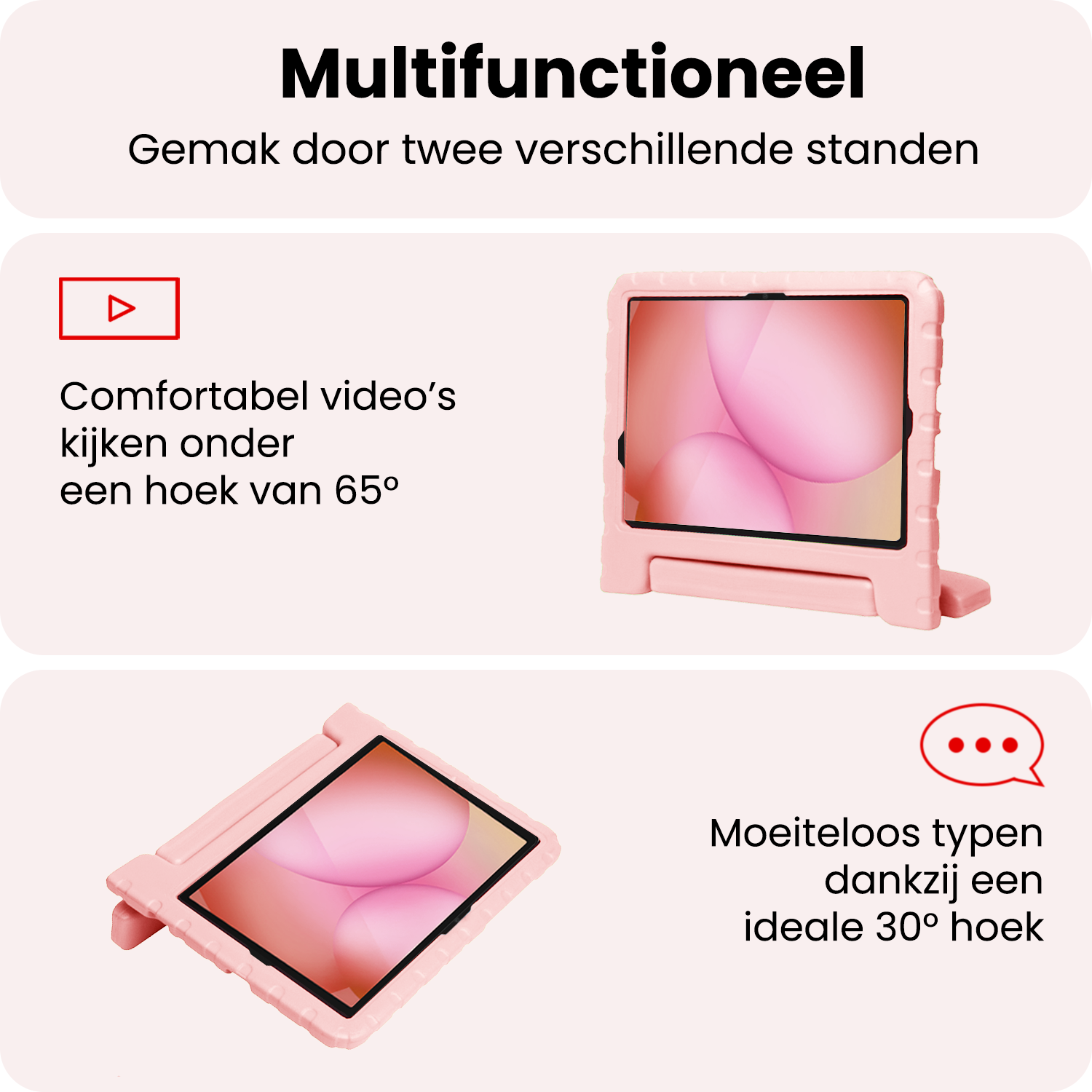 NoXx NoXx Samsung Galaxy Tab A11 Plus Kinderhoes - Zalm