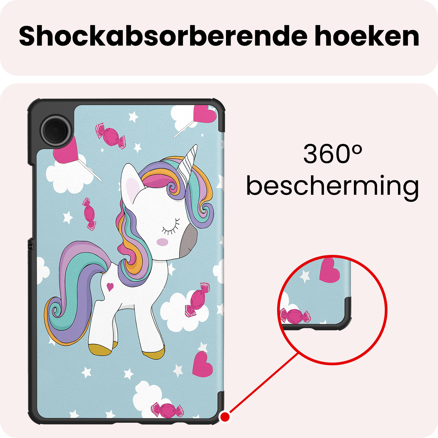 NoXx NoXx Samsung Galaxy Tab A11 Plus Hoes - Eenhoorn