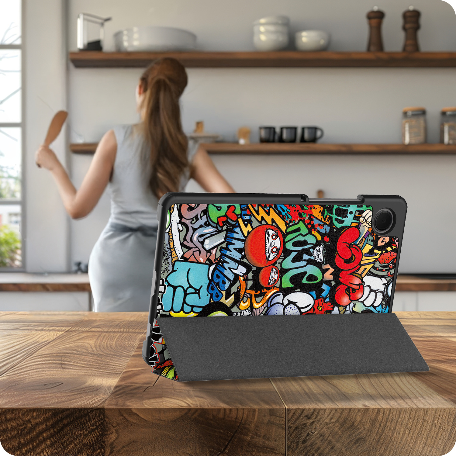 NoXx NoXx Samsung Galaxy Tab A11 Plus Hoes - Graffity