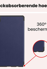 NoXx NoXx Samsung Galaxy Tab A11 Plus Hoes Met Screenprotector - Donkerblauw