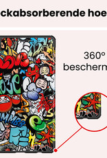 NoXx NoXx Samsung Galaxy Tab A11 Plus Hoes Met Screenprotector - Graffity