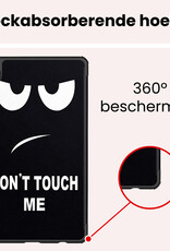 NoXx NoXx Samsung Galaxy Tab A11 Plus Hoes Met Screenprotector - Don't touch me