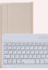 NoXx NoXx Samsung Galaxy Tab A11 Plus Toetsenbordhoes Met Screenprotector - Goud