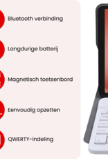 NoXx NoXx Samsung Galaxy Tab A11 Plus Toetsenbordhoes Met Screenprotector - Rosé Goud