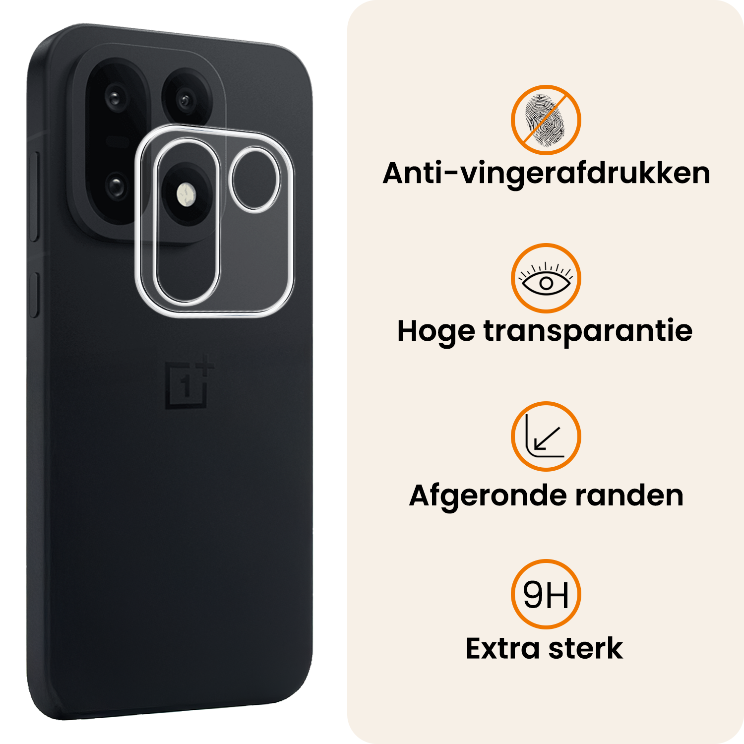 Nomfy Nomfy OnePlus 15 Camera Screenprotector - 3 PACK