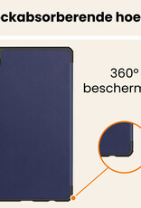 Nomfy Nomfy Samsung Galaxy Tab A11 Plus Hoes Met Screenprotector - Donkerblauw