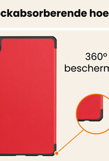 Nomfy Nomfy Samsung Galaxy Tab A11 Plus Hoes Met Screenprotector - Rood