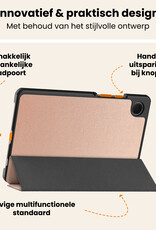 Nomfy Nomfy Samsung Galaxy Tab A11 Plus Hoes Met Screenprotector - Rose Goud