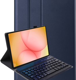 Nomfy Nomfy Samsung Galaxy Tab A11 Plus Toetsenbordhoes - Donkerblauw