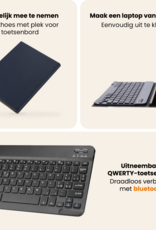 Nomfy Nomfy Samsung Galaxy Tab A11 Plus Toetsenbordhoes - Donkerblauw