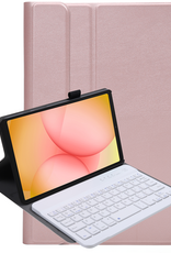 Nomfy Nomfy Samsung Galaxy Tab A11 Plus Toetsenbordhoes - Rosé Goud
