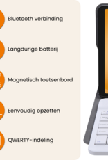 Nomfy Nomfy Samsung Galaxy Tab A11 Plus Toetsenbordhoes - Rosé Goud