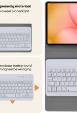 Nomfy Nomfy Samsung Galaxy Tab A11 Plus Toetsenbordhoes - Rosé Goud