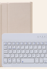 Nomfy Nomfy Samsung Galaxy Tab A11 Plus Toetsenbordhoes Met Screenprotector - Goud