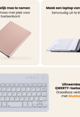 Nomfy Nomfy Samsung Galaxy Tab A11 Plus Toetsenbordhoes Met Screenprotector - Rosé Goud