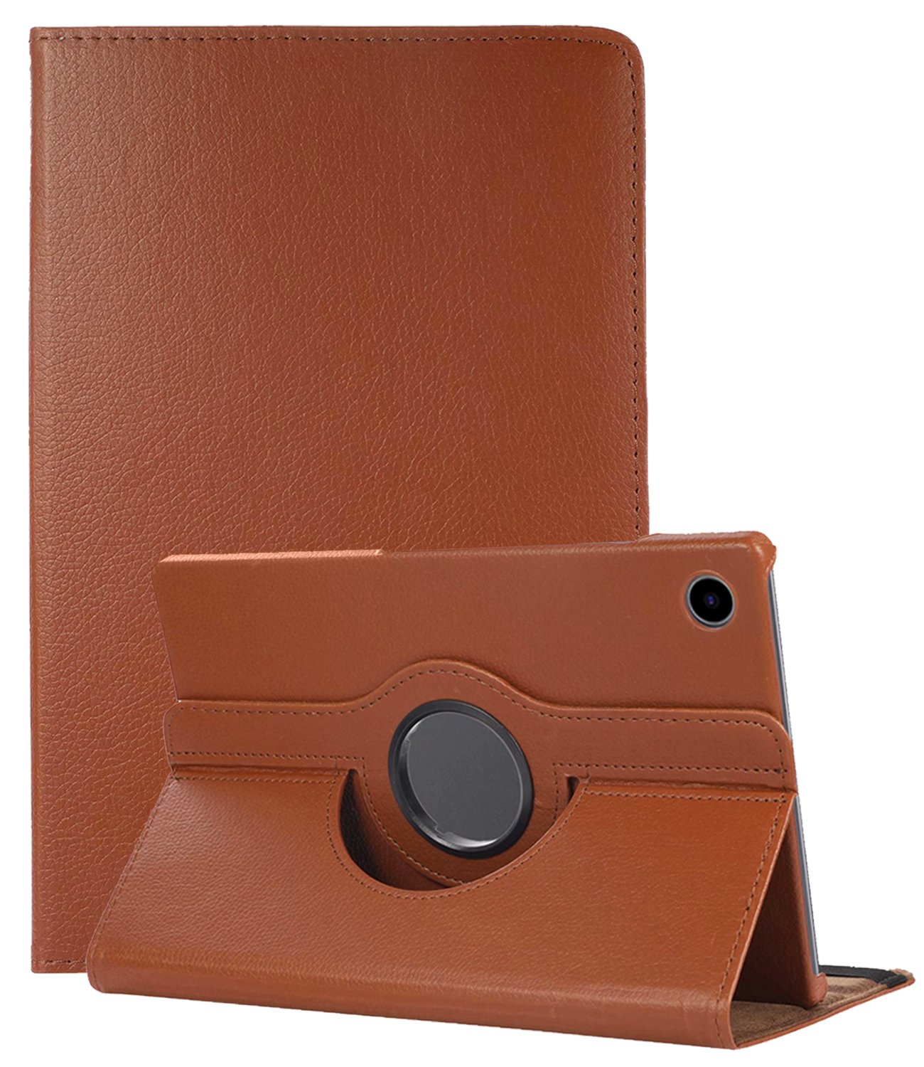 NoXx NoXx Samsung Galaxy Tab A11 Plus Hoes Draaibaar - Bruin