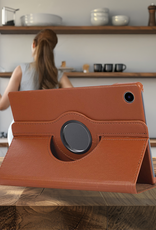 NoXx NoXx Samsung Galaxy Tab A11 Plus Hoes Draaibaar - Bruin
