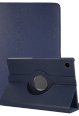 NoXx NoXx Samsung Galaxy Tab A11 Plus Hoes Draaibaar - Donkerblauw