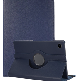 NoXx NoXx Samsung Galaxy Tab A11 Plus Hoes Draaibaar - Donkerblauw
