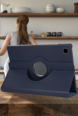 NoXx NoXx Samsung Galaxy Tab A11 Plus Hoes Draaibaar - Donkerblauw