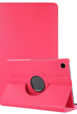 NoXx NoXx Samsung Galaxy Tab A11 Plus Hoes Draaibaar - Donkerroze