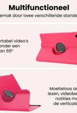 NoXx NoXx Samsung Galaxy Tab A11 Plus Hoes Draaibaar - Donkerroze