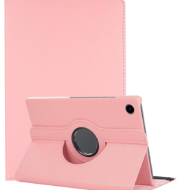 NoXx NoXx Samsung Galaxy Tab A11 Plus Hoes Draaibaar - Lichtroze