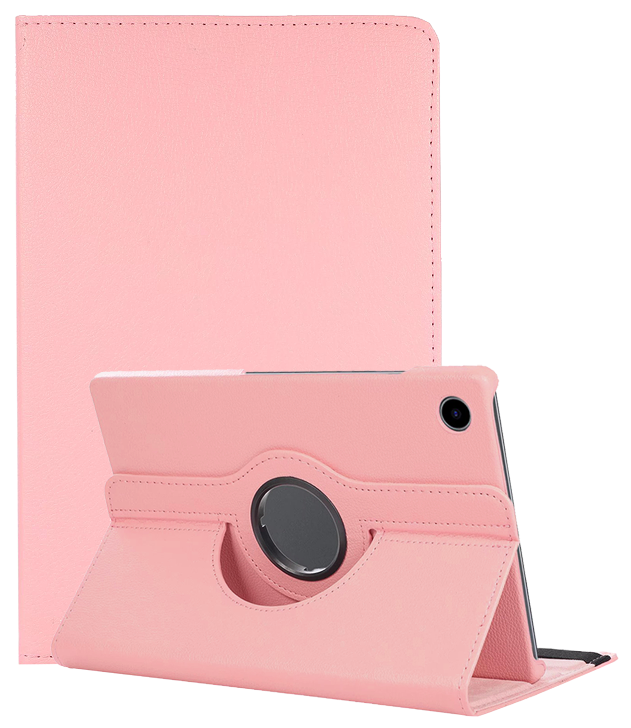 NoXx NoXx Samsung Galaxy Tab A11 Plus Hoes Draaibaar - Lichtroze