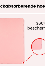 NoXx NoXx Samsung Galaxy Tab A11 Plus Hoes Draaibaar - Lichtroze