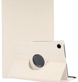 NoXx NoXx Samsung Galaxy Tab A11 Plus Hoes Draaibaar - Wit