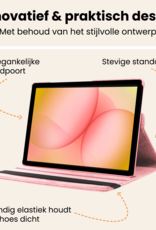 Nomfy Nomfy Samsung Galaxy Tab A11 Plus Hoes Draaibaar - Lichtroze