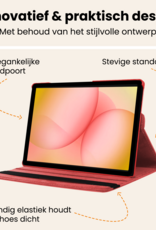 Nomfy Nomfy Samsung Galaxy Tab A11 Plus Hoes Draaibaar - Rood