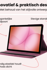 NoXx NoXx Samsung Galaxy Tab A11 Plus Hoes Draaibaar Met Screenprotector - Paars