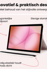 NoXx NoXx Samsung Galaxy Tab A11 Plus Hoes Draaibaar Met Screenprotector - Wit