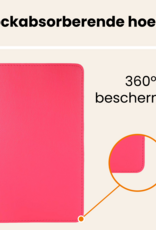 Nomfy Nomfy Samsung Galaxy Tab A11 Plus Hoes Draaibaar Met Screenprotector - Donkerroze