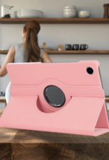 Nomfy Nomfy Samsung Galaxy Tab A11 Plus Hoes Draaibaar Met Screenprotector - Lichtroze