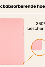 Nomfy Nomfy Samsung Galaxy Tab A11 Plus Hoes Draaibaar Met Screenprotector - Lichtroze
